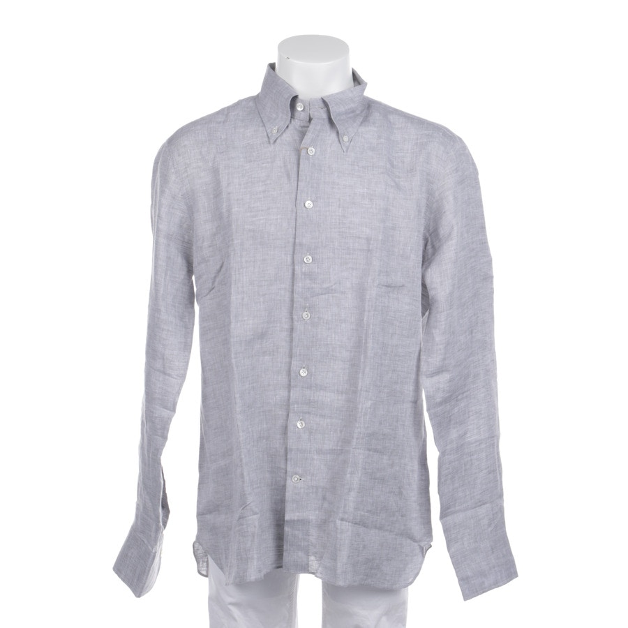 Image 1 of Linen Shirt 43 Lightgray in color Gray | Vite EnVogue