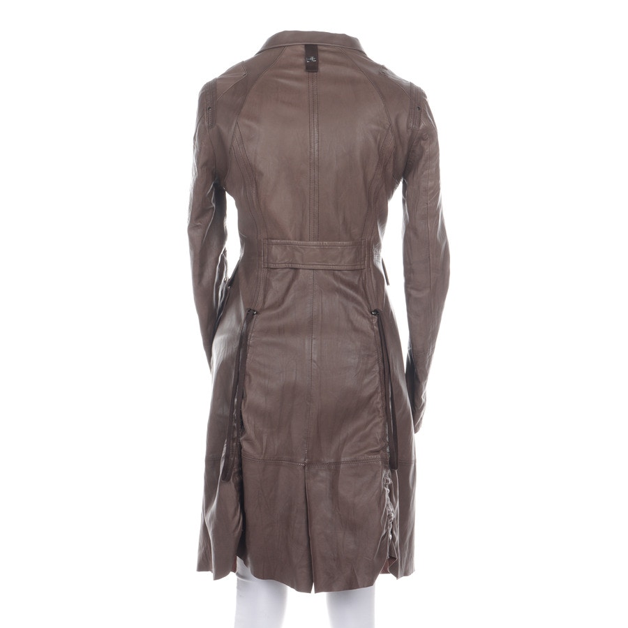 Image 2 of Leather Coat 38 Brown in color Brown | Vite EnVogue