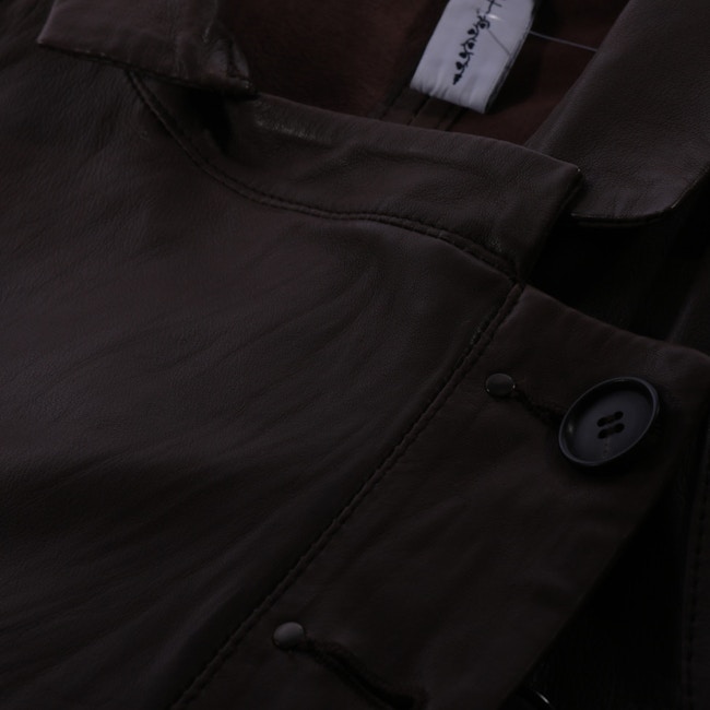 Image 3 of Leather Coat 38 Brown in color Brown | Vite EnVogue