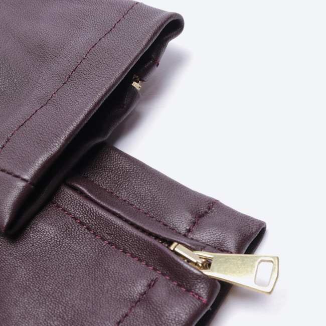 Image 3 of Leather Pants 38 Darkmagenta in color Purple | Vite EnVogue