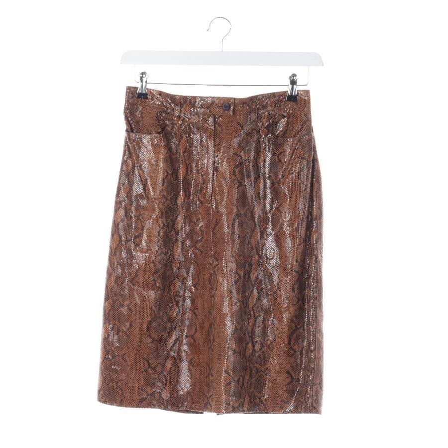 Image 1 of Leather Skirt 38 Brown in color Brown | Vite EnVogue