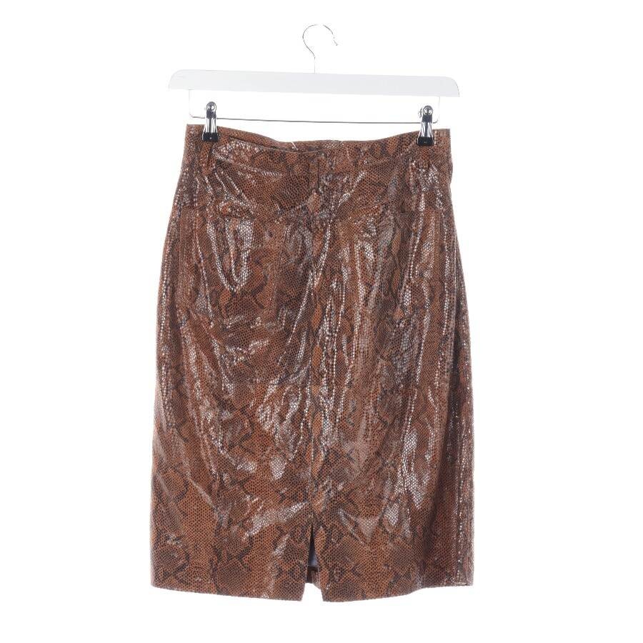 Image 2 of Leather Skirt 38 Brown in color Brown | Vite EnVogue