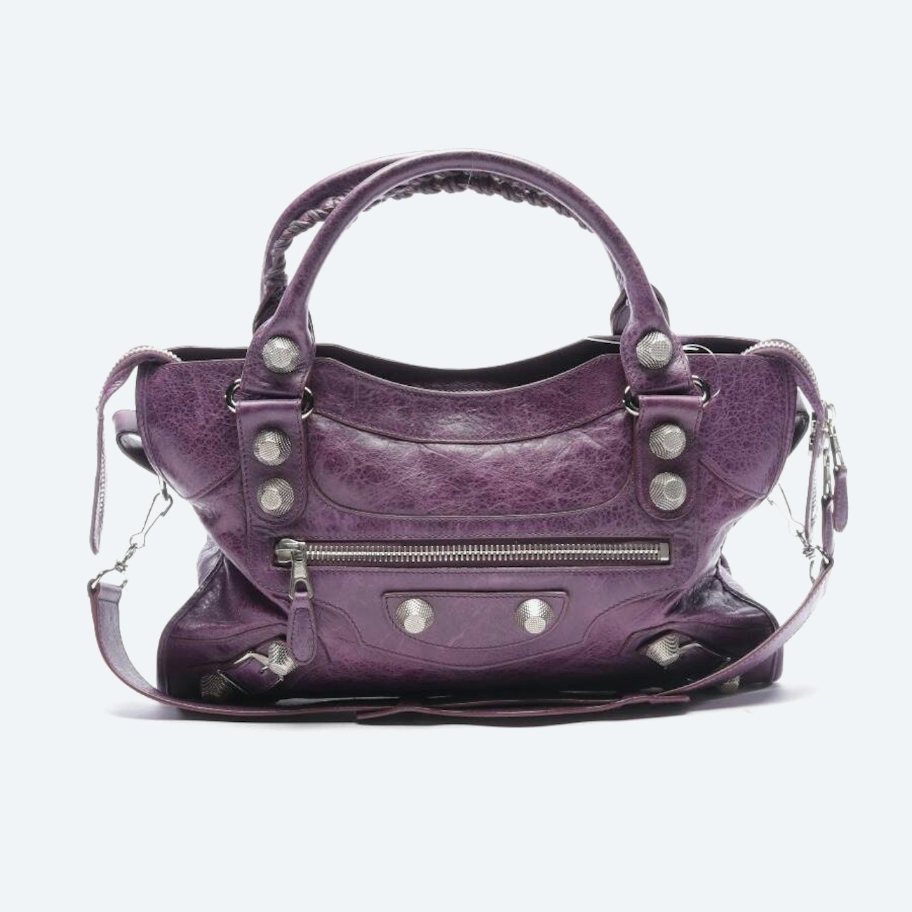 Image 1 of Classic City Handbag Darkviolet in color Purple | Vite EnVogue
