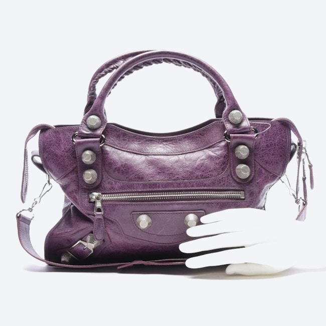 Image 4 of Classic City Handbag Darkviolet in color Purple | Vite EnVogue
