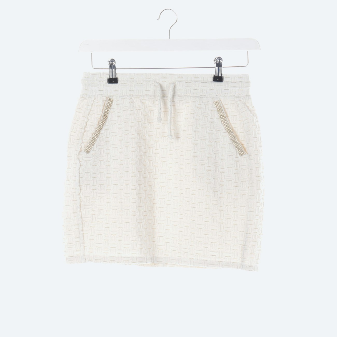 Image 1 of Mini Skirt S Beige in color White | Vite EnVogue