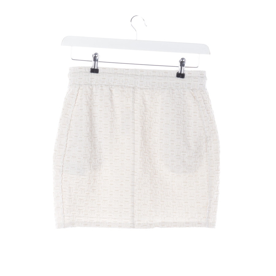 Image 2 of Mini Skirt S Beige in color White | Vite EnVogue