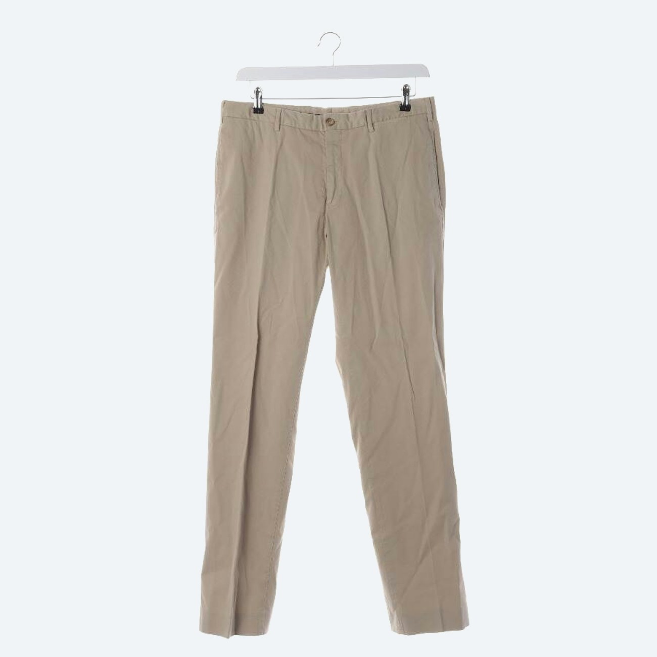 Image 1 of Trousers 52 Beige in color White | Vite EnVogue