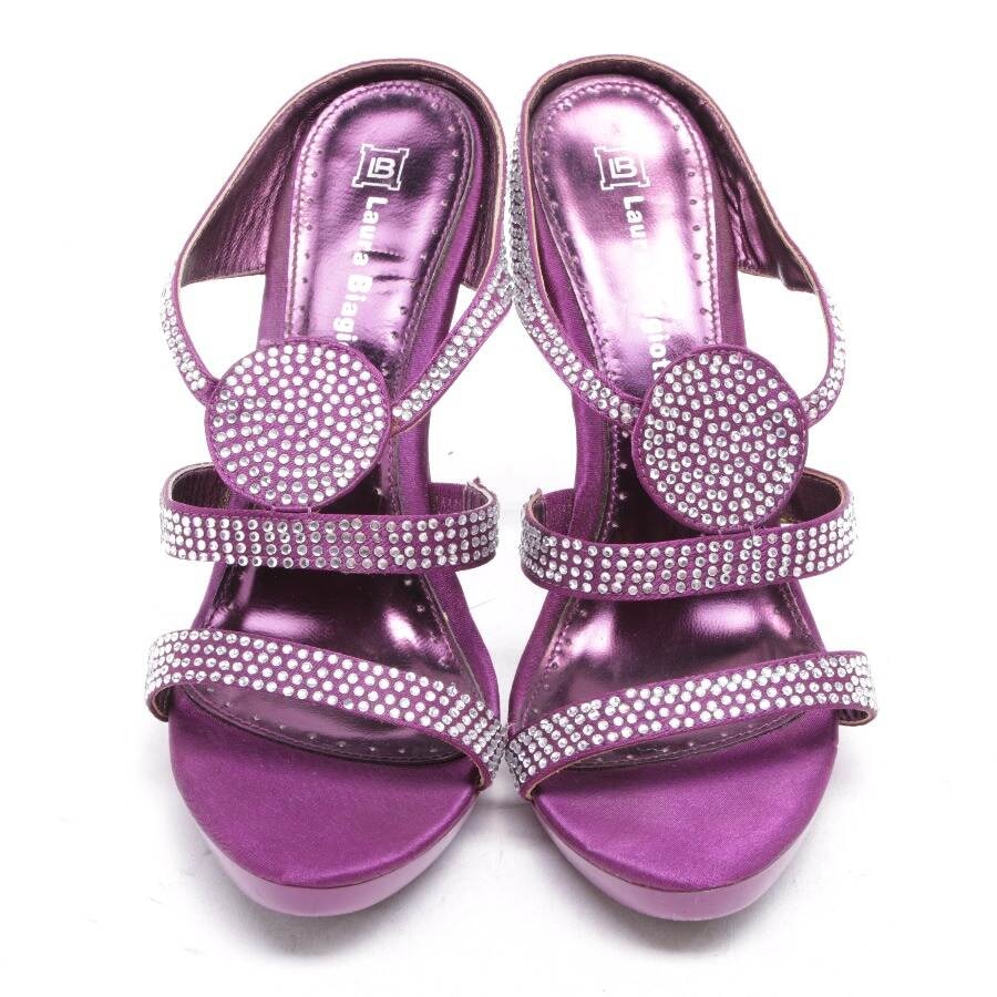 Image 2 of Heeled Sandals EUR 39 Darkviolet in color Purple | Vite EnVogue