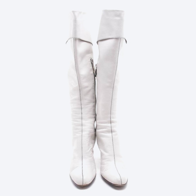 Image 2 of Boots EUR 40 Beige in color White | Vite EnVogue