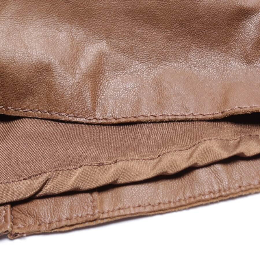 Image 3 of Leather Skirt 36 Brown in color Brown | Vite EnVogue
