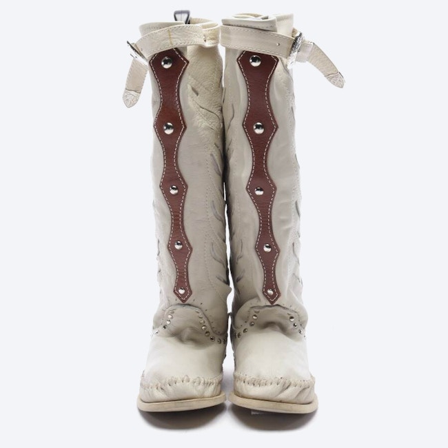 Image 2 of Boots EUR 36 Beige in color White | Vite EnVogue
