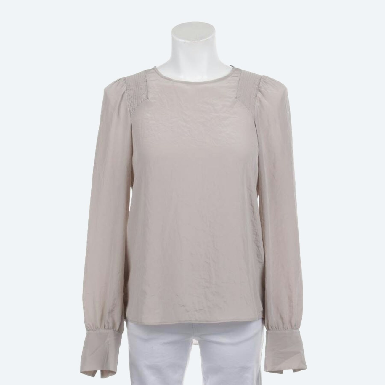 Image 1 of Shirt Blouse 34 Tan in color Brown | Vite EnVogue