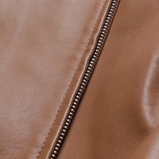 Image 4 of Leather Jacket L Brown in color Brown | Vite EnVogue