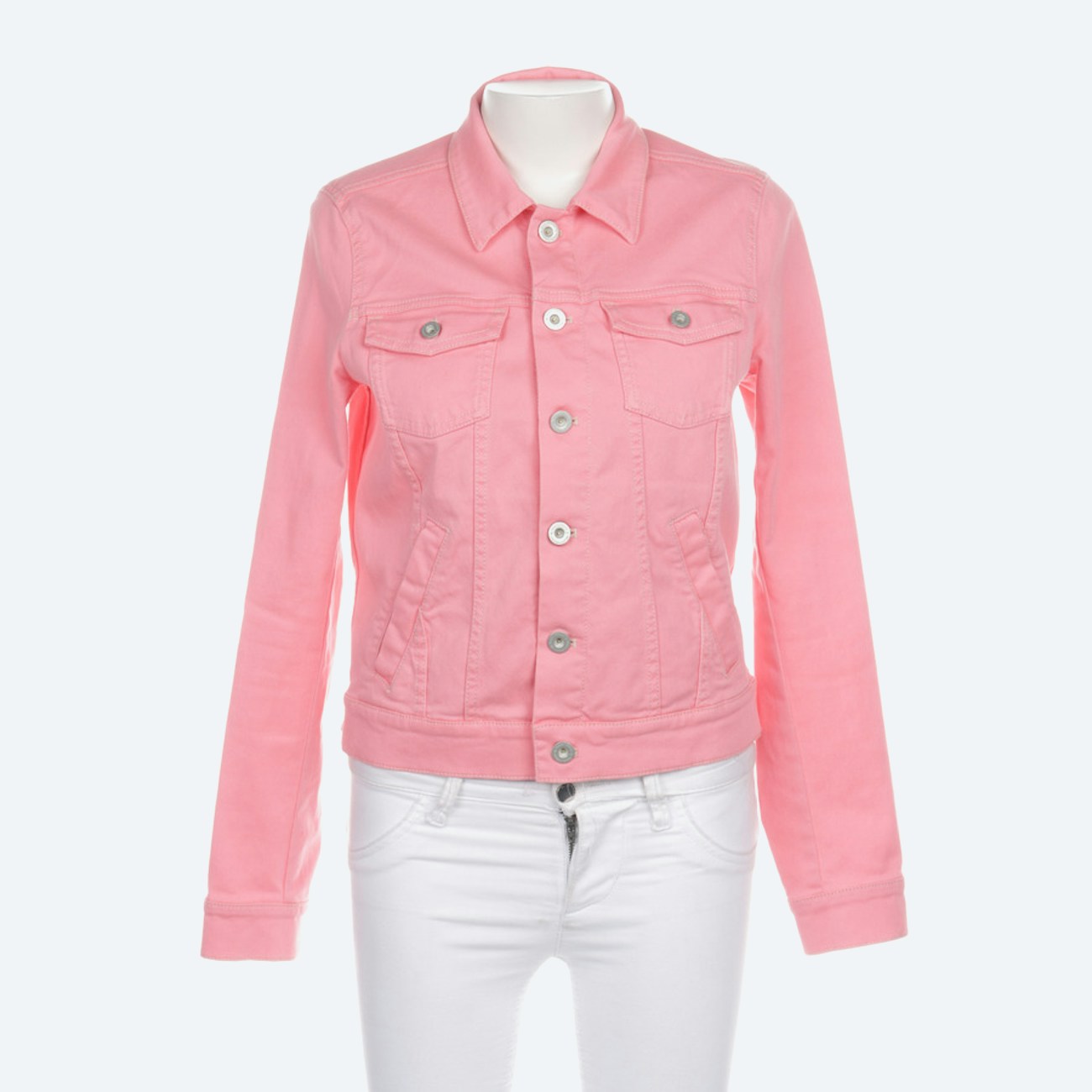 Image 1 of Jeans Jacket L Hotpink in color Pink | Vite EnVogue