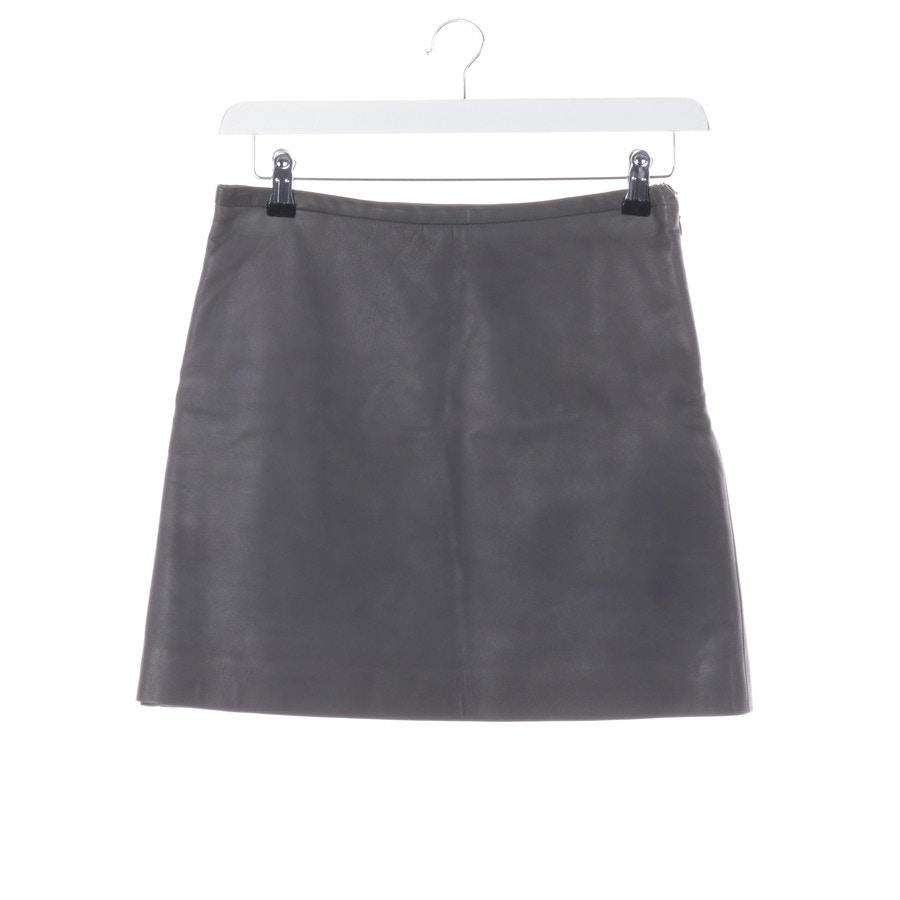 Image 1 of Leather Skirt 38 Gray in color Gray | Vite EnVogue