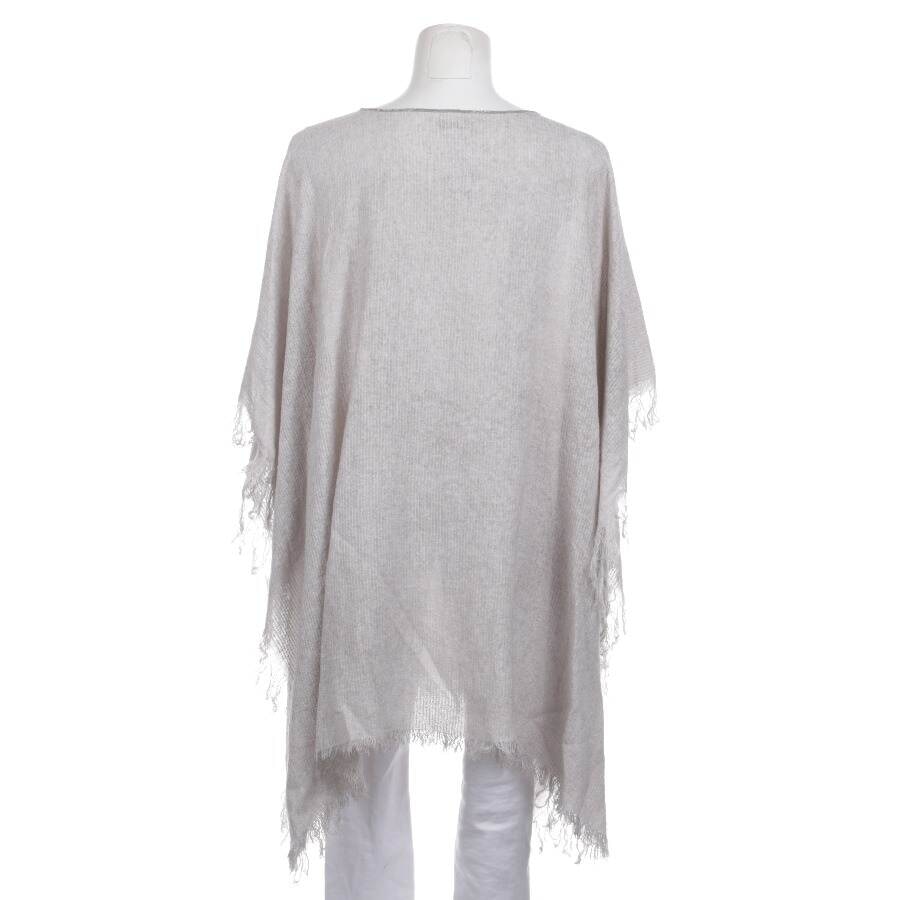 Image 2 of Poncho One Size Beige in color White | Vite EnVogue