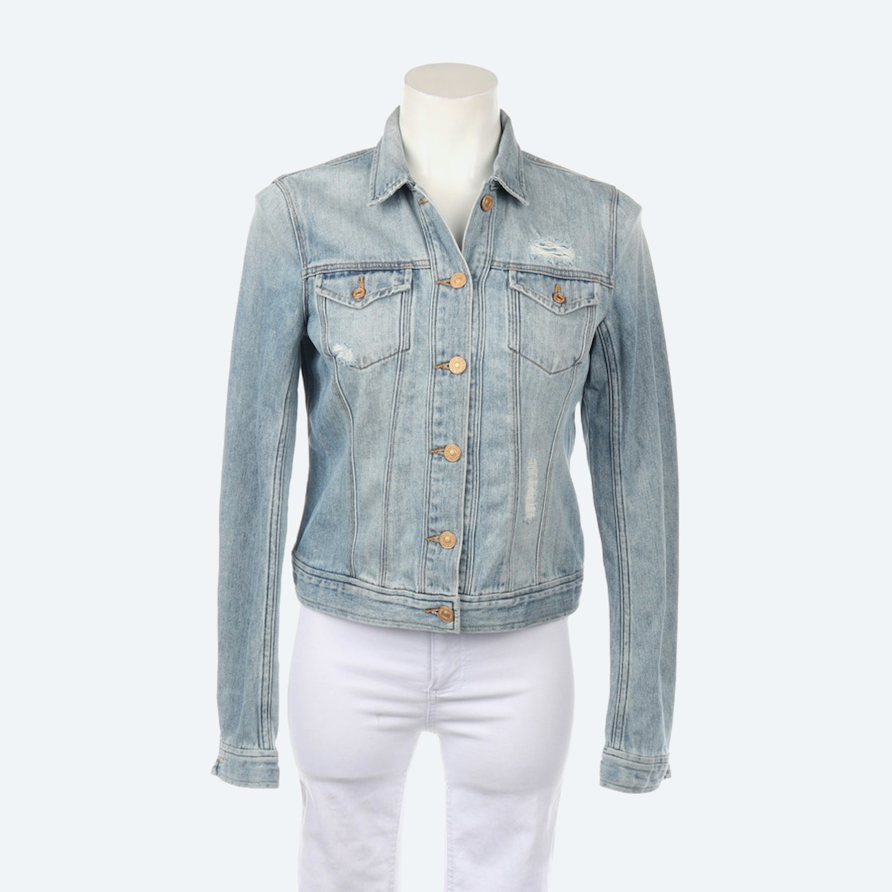 Image 1 of Jeans Jacket S Lightblue in color Blue | Vite EnVogue