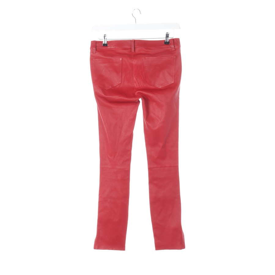 Image 2 of Leather Pants W29 Red in color Red | Vite EnVogue