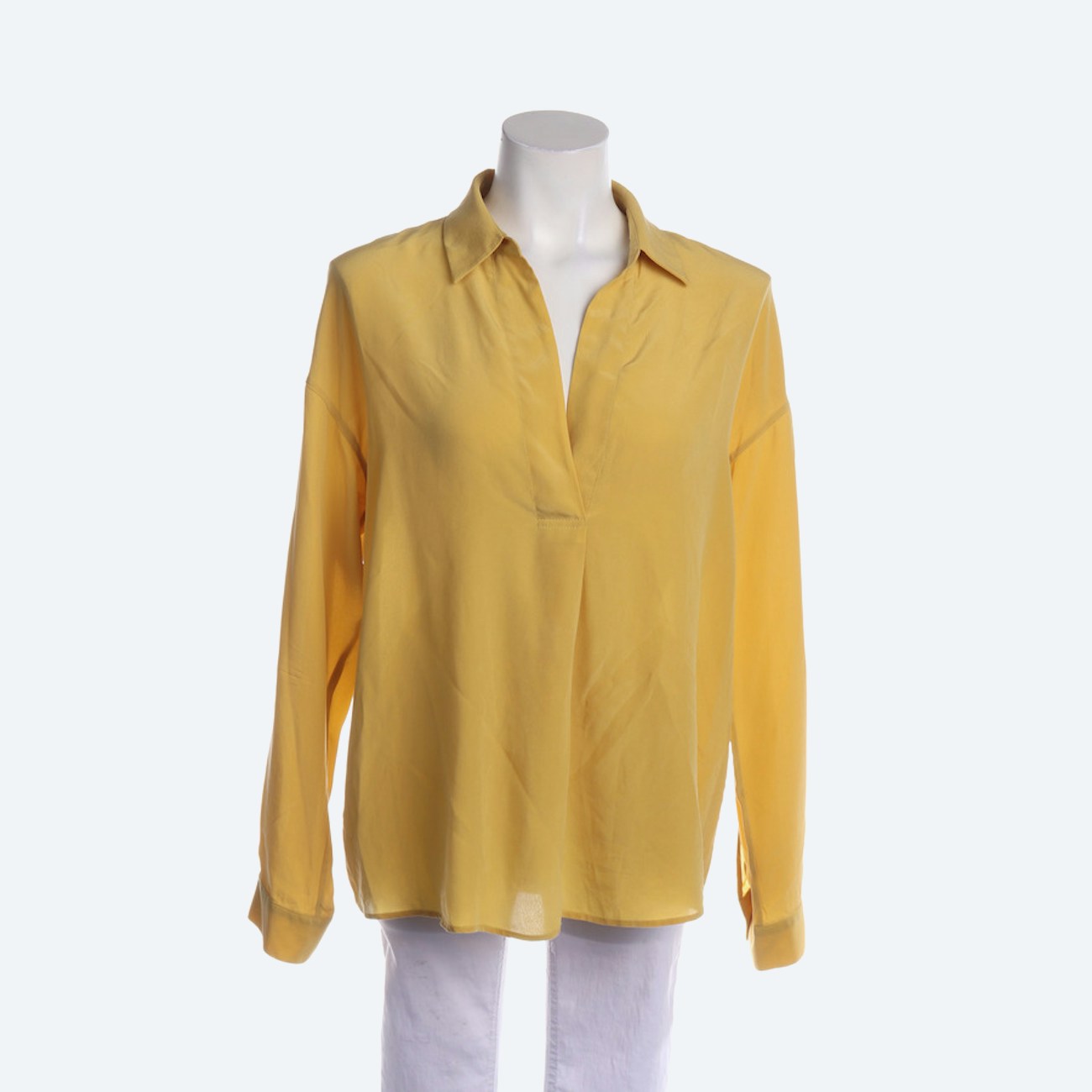 Image 1 of Shirt Blouse 40 Mustard Yellow in color Yellow | Vite EnVogue
