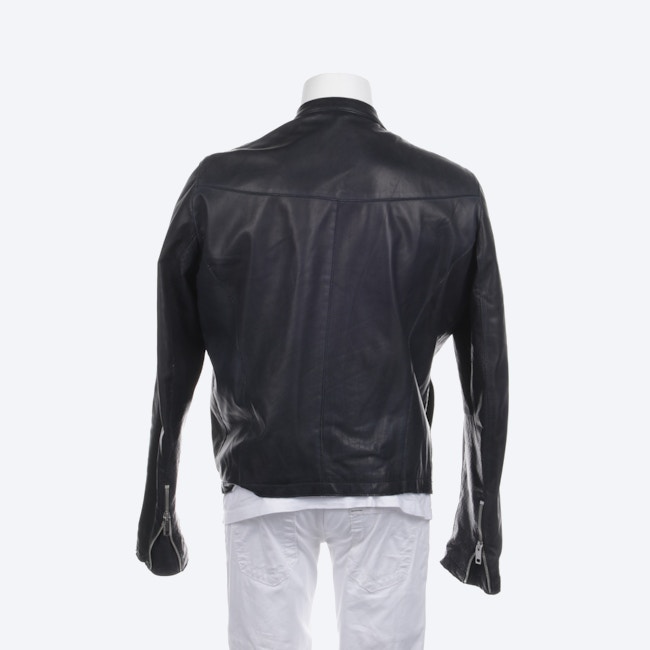 Image 2 of Leather Jacket 50 Darkblue in color Blue | Vite EnVogue