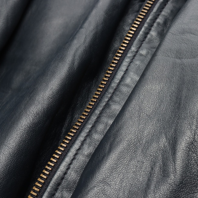 Image 4 of Leather Jacket 50 Darkblue in color Blue | Vite EnVogue