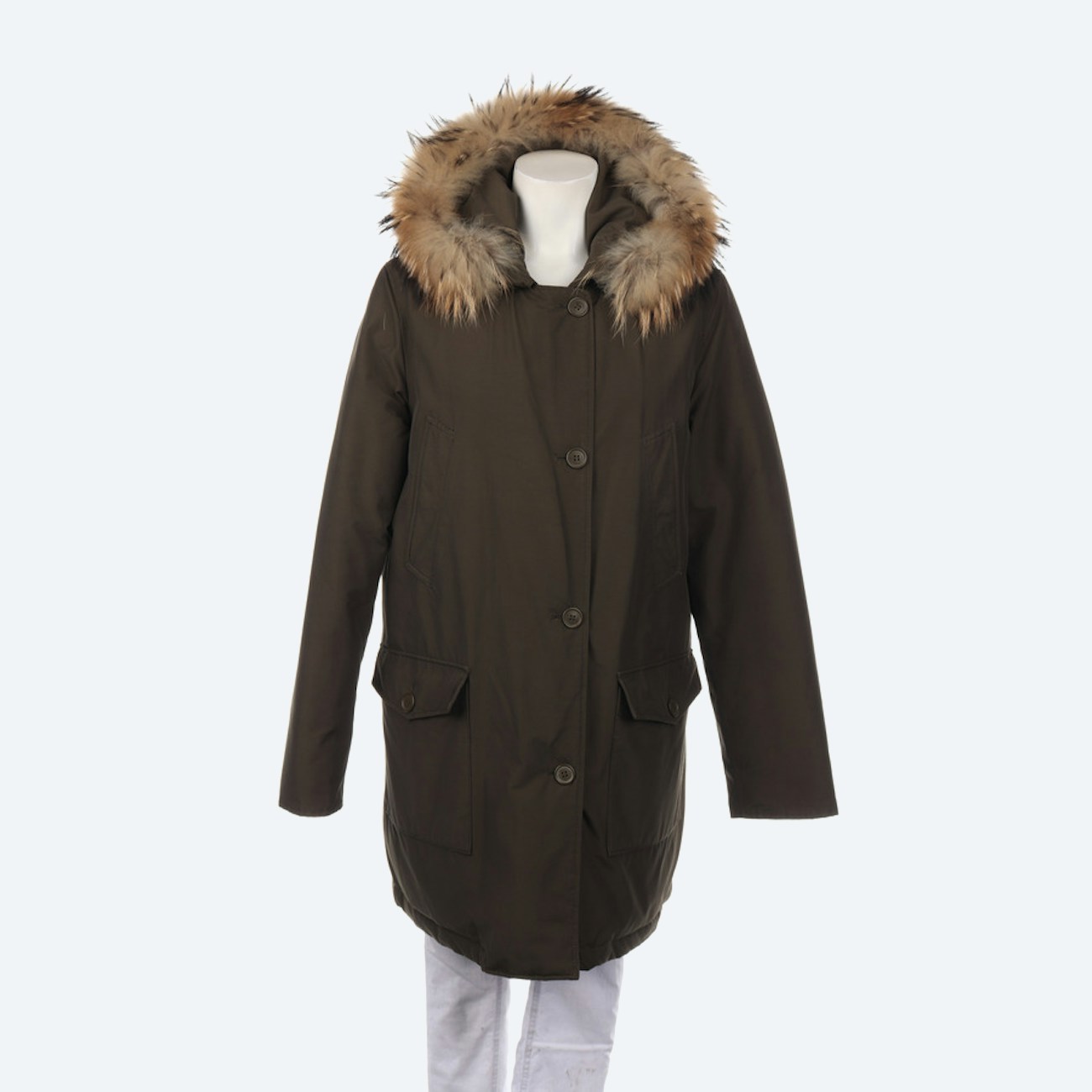 Image 1 of Arctic Parka Winter Coat XL Olive in color Green | Vite EnVogue