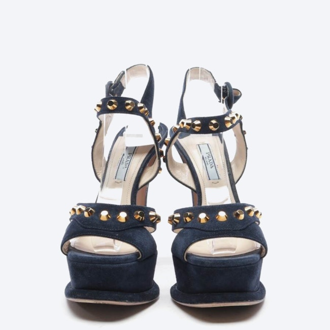 Image 2 of Heeled Sandals EUR 37.5 Navy in color Blue | Vite EnVogue
