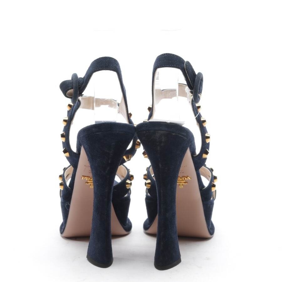 Image 3 of Heeled Sandals EUR 37.5 Navy in color Blue | Vite EnVogue