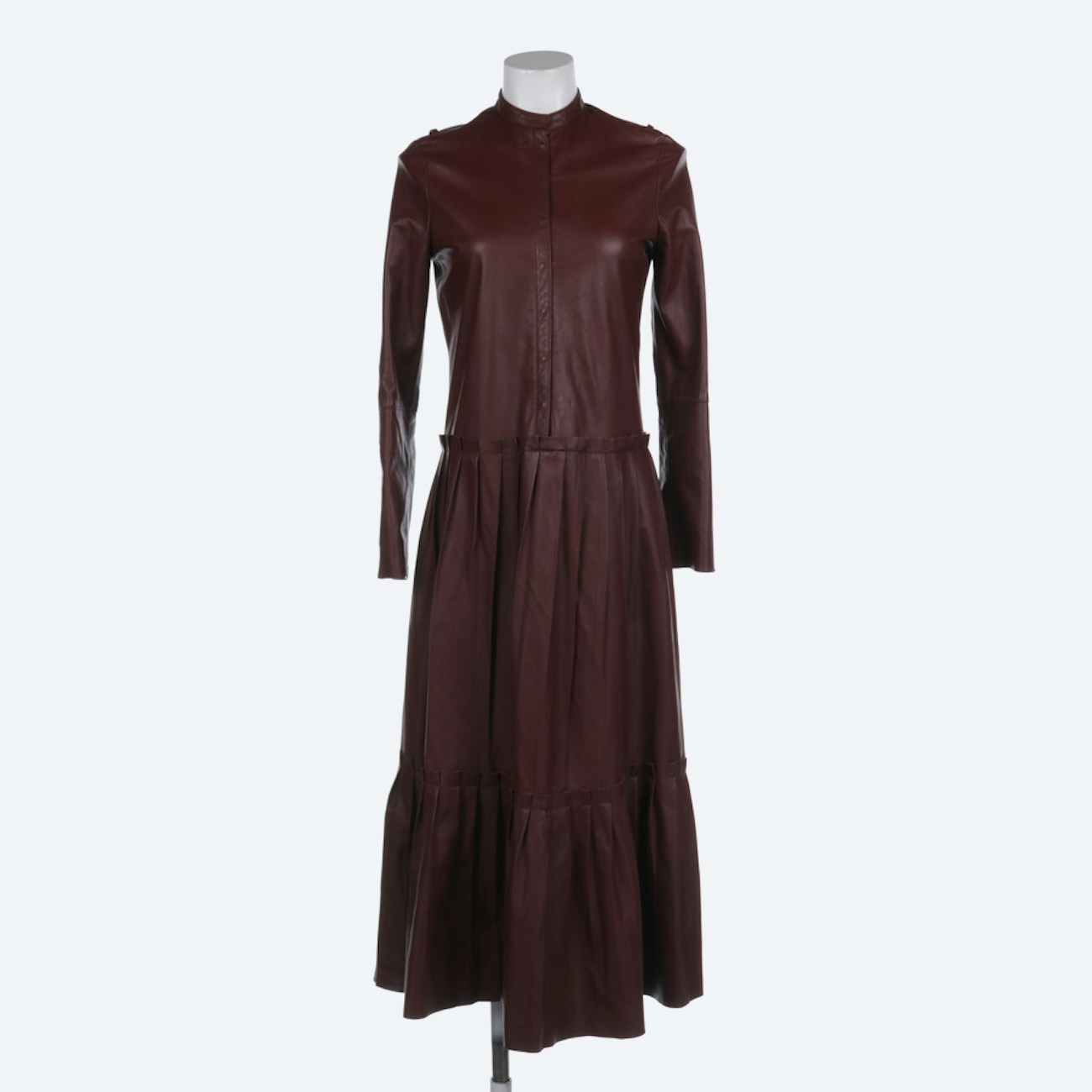 Image 1 of Leather Dress 34 Brown in color Brown | Vite EnVogue