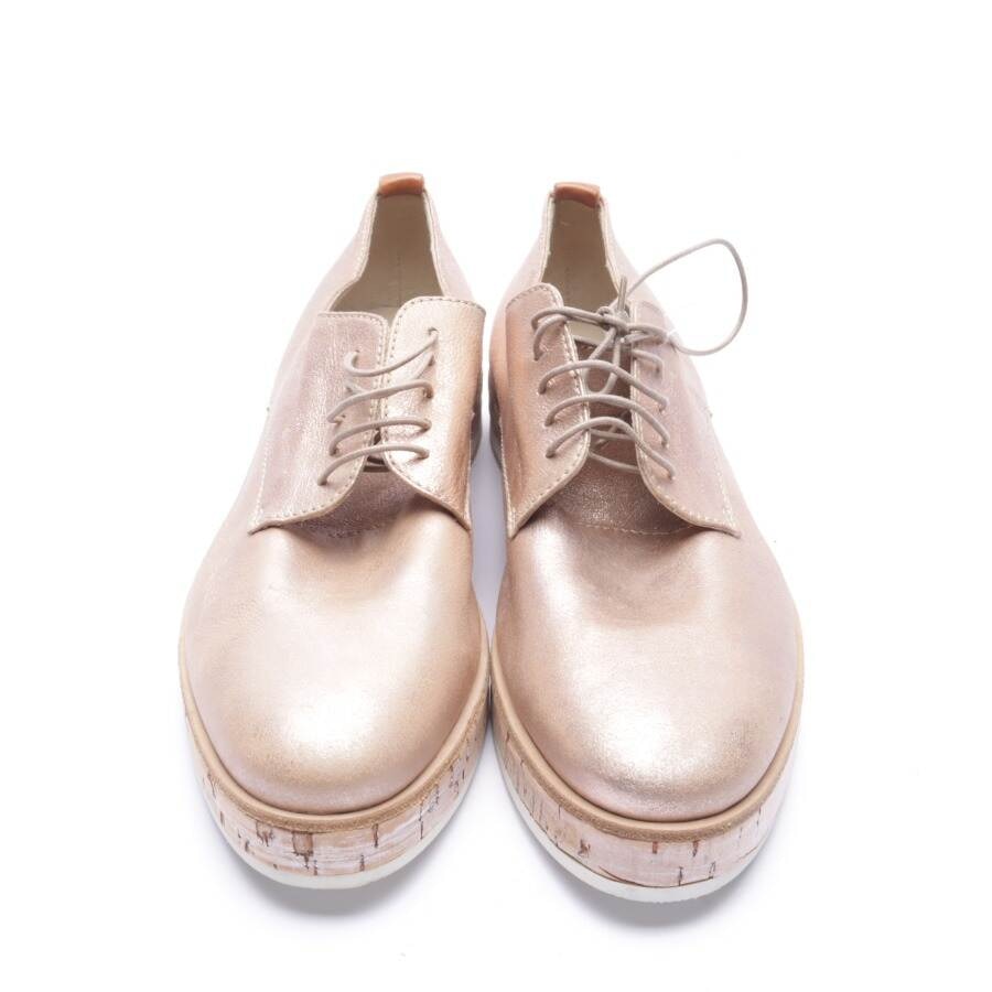 Image 2 of Lace-Up Shoes EUR 38.5 Gold in color Metallic | Vite EnVogue