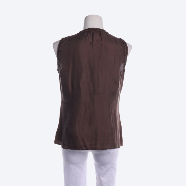Image 2 of Silk Top L Brown in color Brown | Vite EnVogue