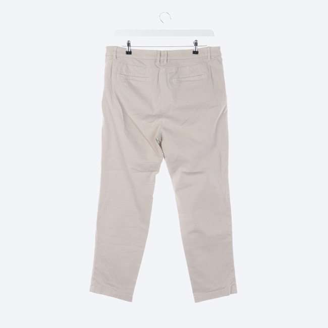 Image 2 of Trousers 44 Beige in color White | Vite EnVogue