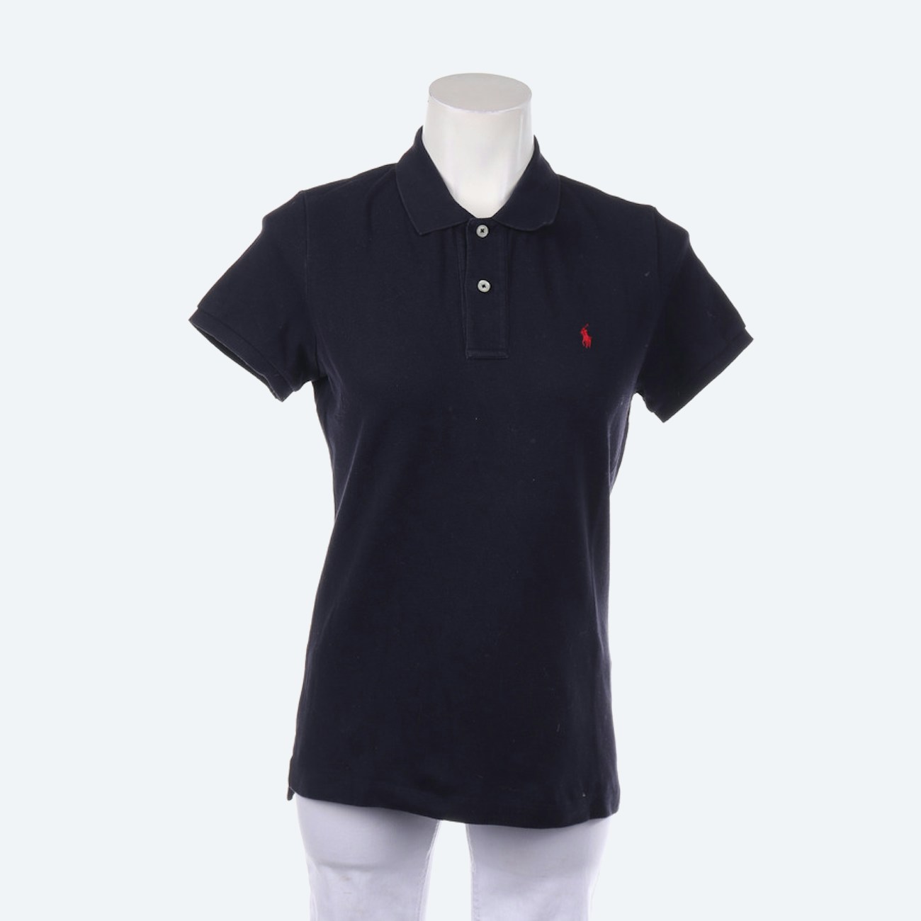 Image 1 of Polo Shirt L Darkblue in color Blue | Vite EnVogue
