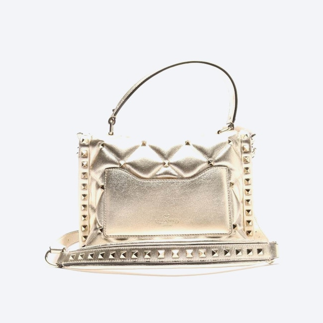 Image 2 of Rockstud Handbag Gold in color Metallic | Vite EnVogue