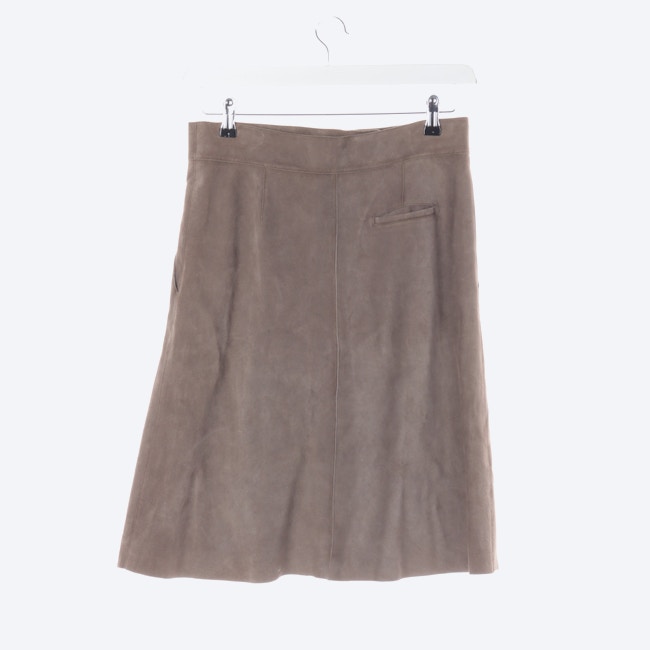 Image 2 of Leather Skirt 36 Beige in color White | Vite EnVogue