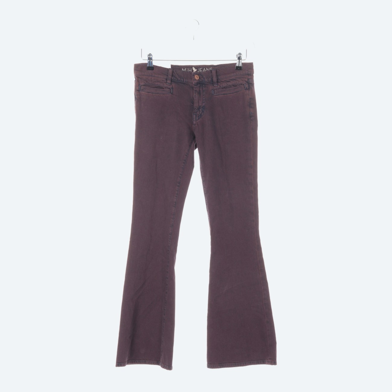 Image 1 of Jeans Flared W27 Bordeaux in color Red | Vite EnVogue