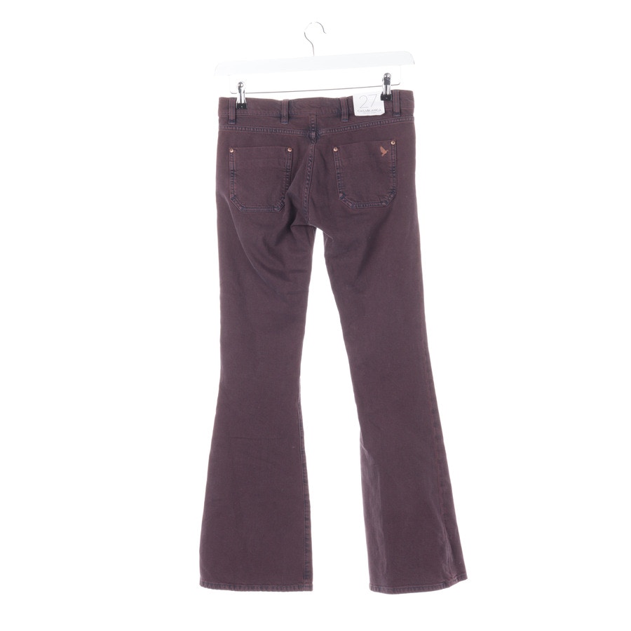 Image 2 of Jeans Flared W27 Bordeaux in color Red | Vite EnVogue
