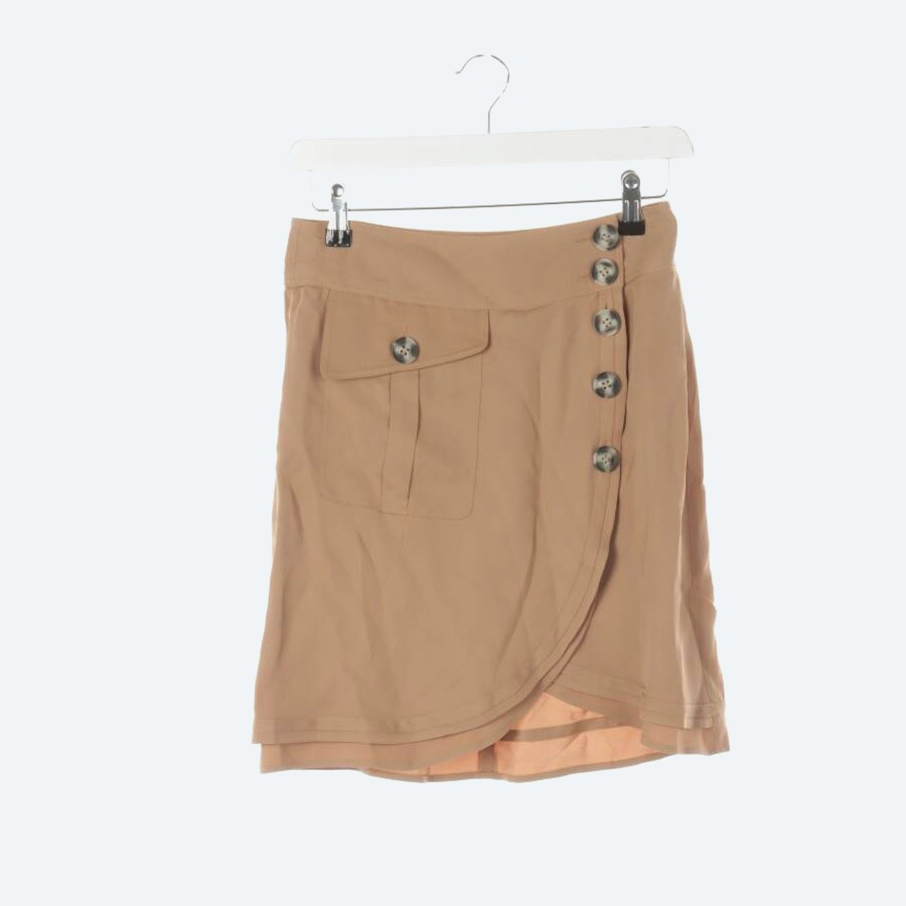 Image 1 of Skirt 34 Camel in color Brown | Vite EnVogue