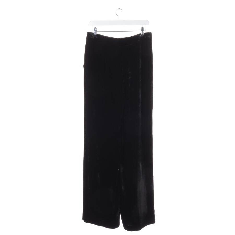 Image 2 of Velvet Pants 40 Black in color Black | Vite EnVogue