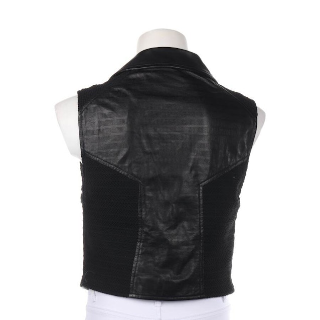 Leather Vest M Black | Vite EnVogue