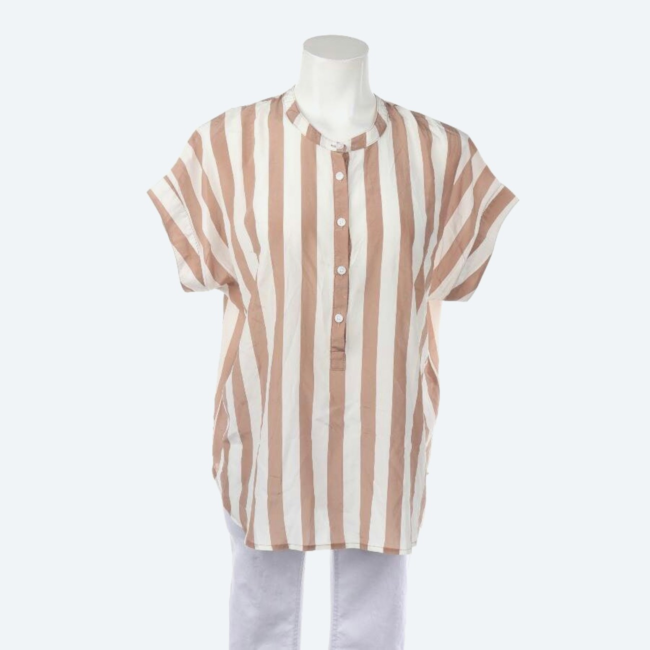 Image 1 of Shirt Blouse 38 Tan in color Brown | Vite EnVogue