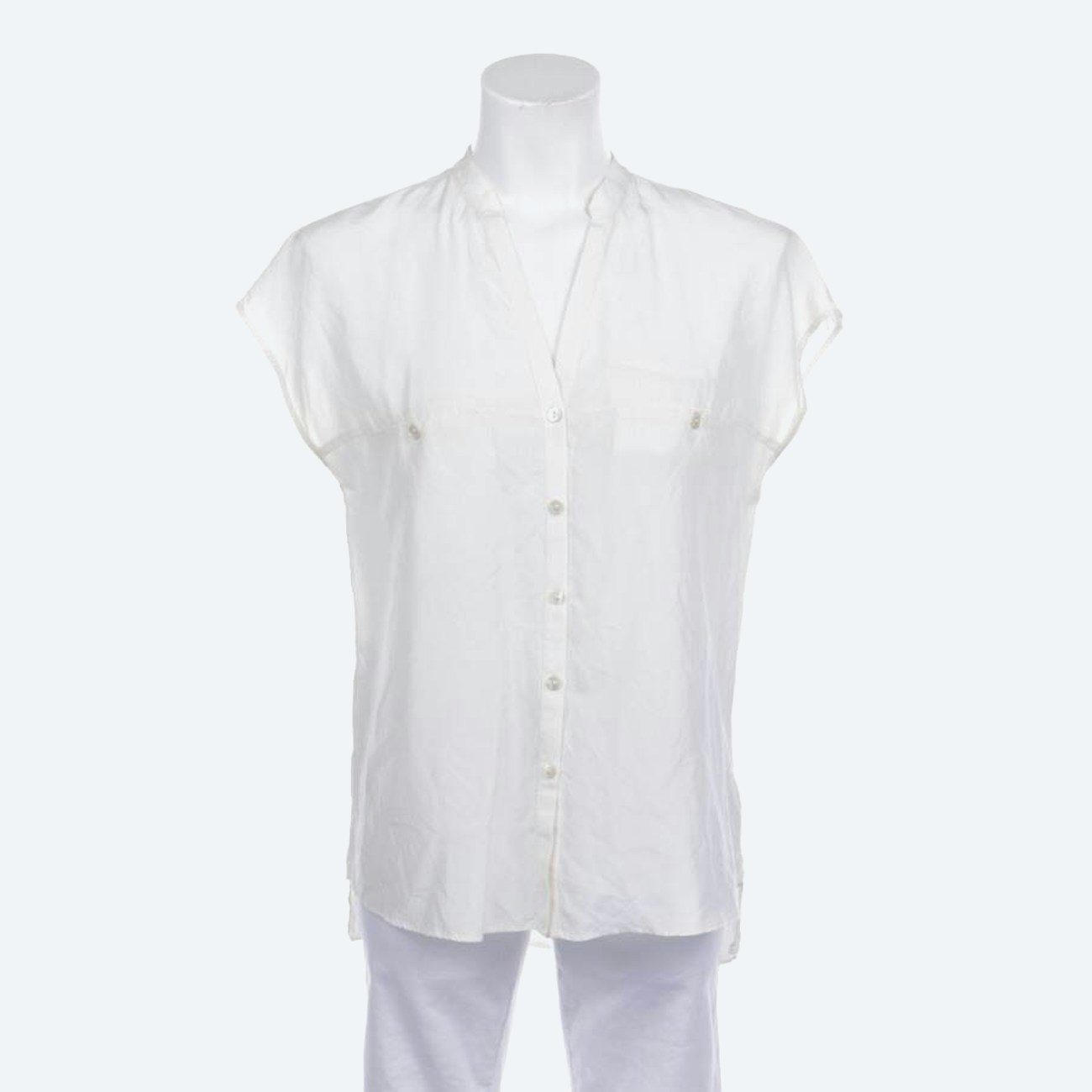 Image 1 of Silk Shirt M Ivory in color White | Vite EnVogue