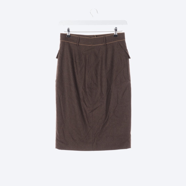 Image 2 of Skirt 36 Brown in color Brown | Vite EnVogue