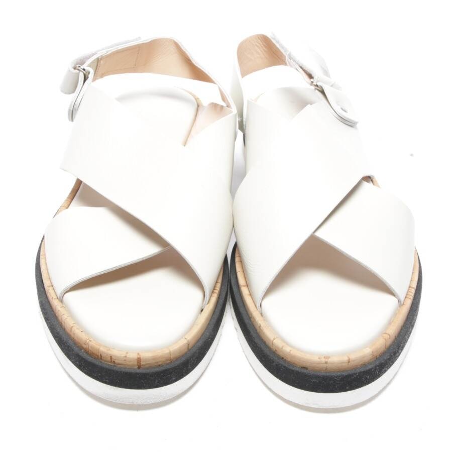 Image 2 of Sandals EUR 38.5 Cream in color White | Vite EnVogue