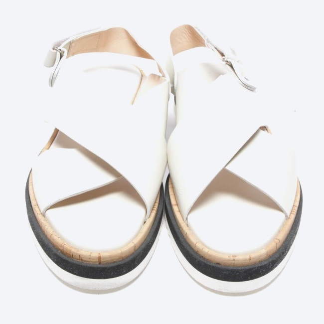 Image 2 of Sandals EUR 38.5 Cream in color White | Vite EnVogue