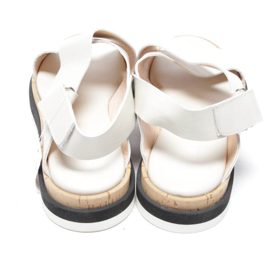 Image 3 of Sandals EUR 38.5 Cream in color White | Vite EnVogue