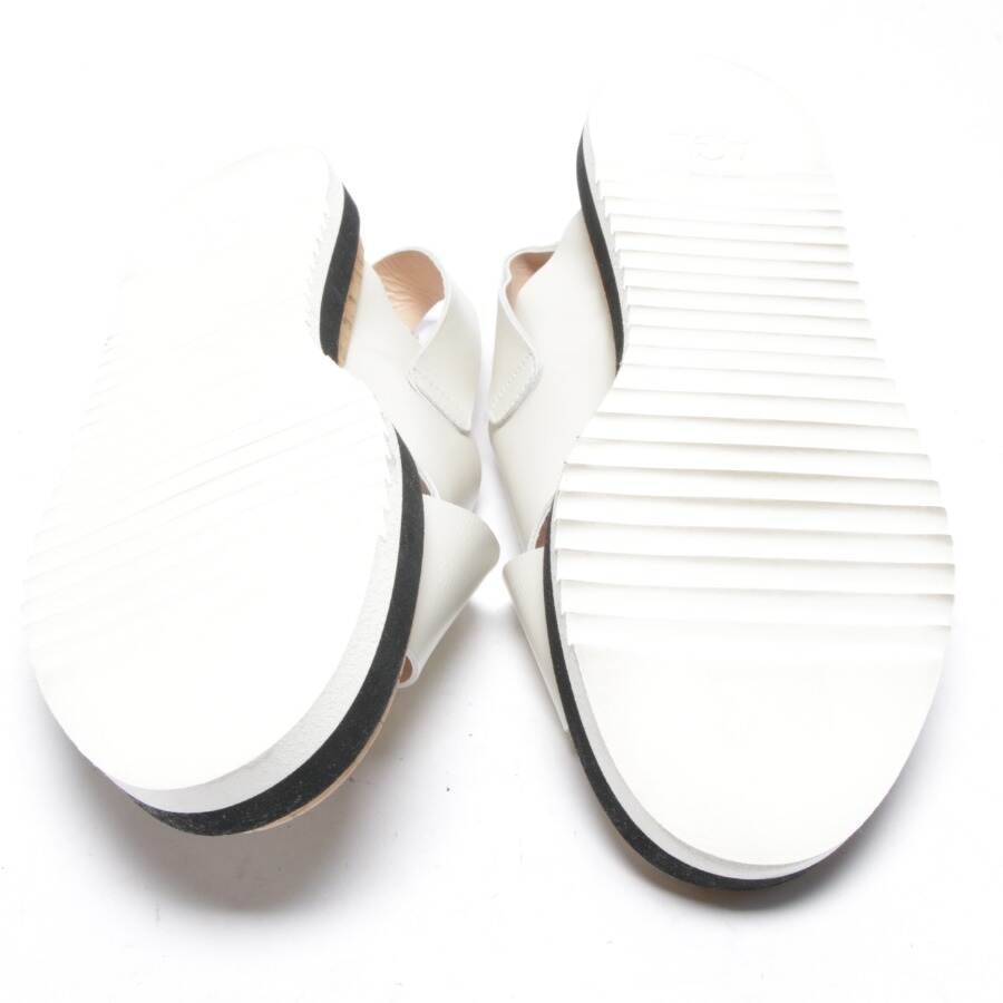 Image 4 of Sandals EUR 38.5 Cream in color White | Vite EnVogue