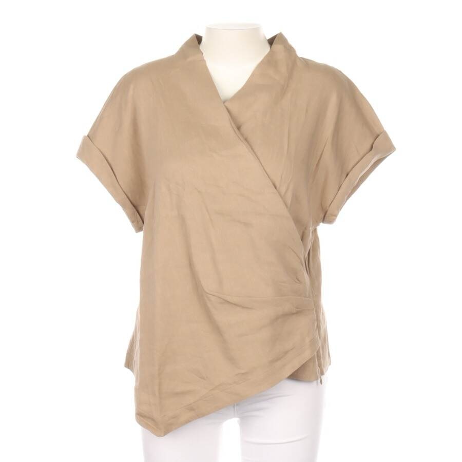 Image 1 of Shirt Blouse 44 Tan in color Brown | Vite EnVogue