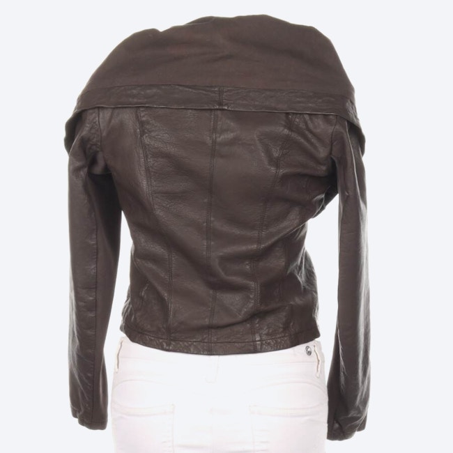 Image 2 of LeatherJacket L Dark brown in color Brown | Vite EnVogue
