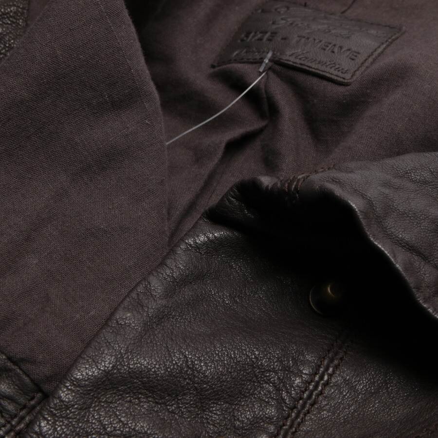 Image 3 of LeatherJacket L Dark brown in color Brown | Vite EnVogue